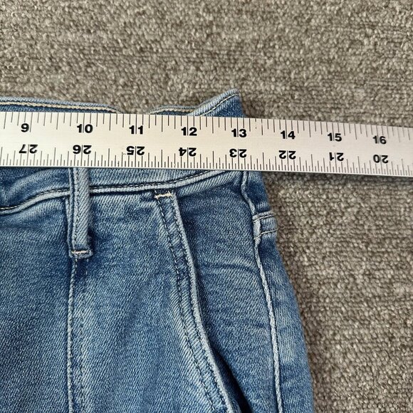 MOTHER Denim Rambler Cargo Ankle Riding the Cliffside Blue Jeans Women's Size 28 - Picture 2 of 8